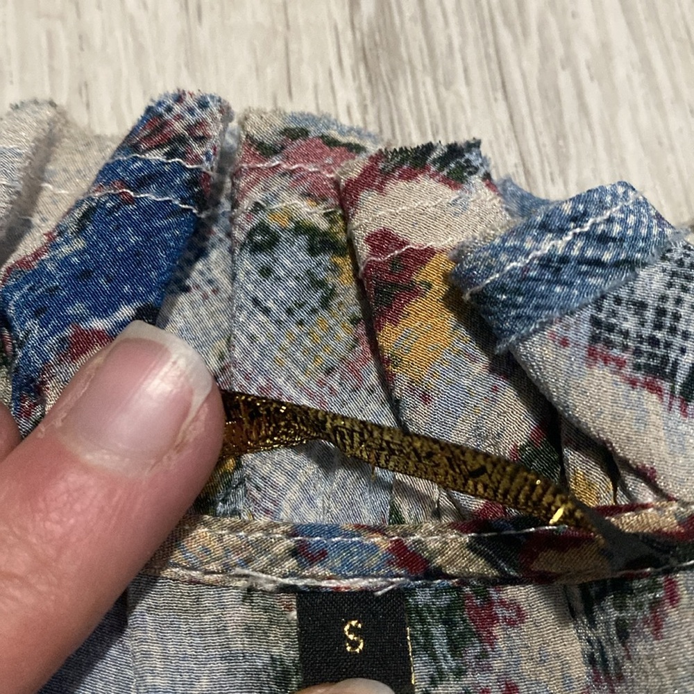 Kobi Halperin Silk Molly Ruffle Trimmed Printed Blouse - Picture 9 of 10